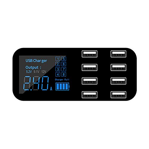 Docooler Zigarettenanzünder Autoladegerätb 8 Port Multi USB LCD Display 12V Telefonladegerät von Docooler