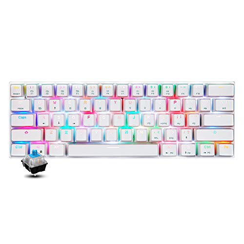 Motospeed CK62 61 Tasten RGB Mechanische Tastatur USB Kabel BT Dual Mode Gaming Tastatur von Docooler