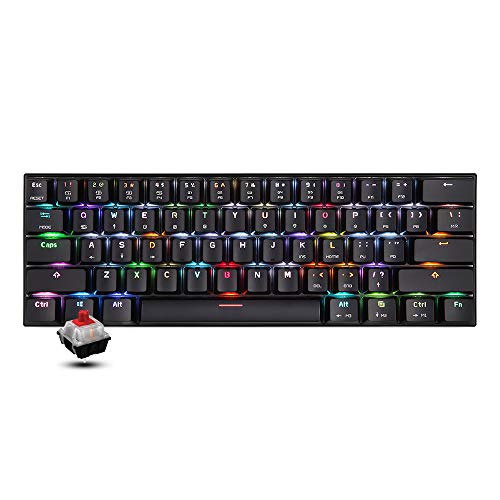 Motospeed CK62 61 Tasten RGB Mechanische Tastatur USB Kabel BT Dual Mode Gaming Tastatur von Docooler