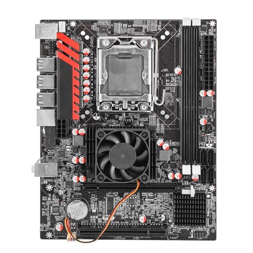 docooler Computer-Hauptplatine Unterstützung CPU LGA1366 Serverprozessoren Core und Xeon Series Unterstützt bis zu 16G 1066HMz/1333HMz/1600HMz Realtek 100Mbit USB 2.0 SATA von Docooler