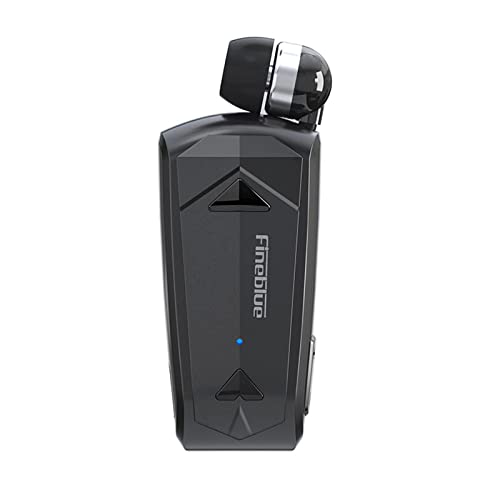 docooler F520 Wireless Business Kopfhörer BT5.3, Stereo-Kopfhörer mit Mikrofon, einziehbares In-Ear-Kopfhörer, Freisprecheinrichtung, Sporttreiber, Teleskop-Clip von Docooler