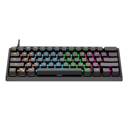 docooler Mechanische Tastatur 61-Tasten-Gaming-Tastatur Hochwertige blaue Schalter Robustes und kompaktes Design Verschiedene ergonomische Designs mit RGB-Hintergrundbeleuchtung docooler Mechanische Tastatur 61-Tasten-Gaming-Tastatur Hochwertige blaue Schalter Robustes und kompaktes Design Verschiedene ergonomische Designs mit RGB-Hintergrundbeleuchtung von Docooler