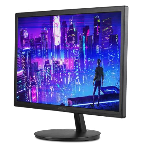 docooler Ultradünner LED-Monitor 22 Zoll High Clear 16:9 300cd/m2 kompatibel mit HDMI Eye Care Desktop Monitor mit Auflösung 1920x1080 75HZ Reaktionszeit 1ms VGA-Schnittstelle von Docooler