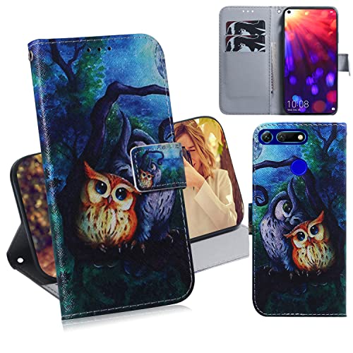 DodoBuy Huawei Honor View 20 Hülle Flip PU Leder Schutzhülle Handy Tasche Case Cover Wallet Standfunktion mit Kartenfächer Magnetverschluss für Huawei Honor View 20 - Eule DodoBuy Huawei Honor View 20 Hülle Flip PU Leder Schutzhülle Handy Tasche Case Cover Wallet Standfunktion mit Kartenfächer Magnetverschluss für Huawei Honor View 20 - Eule von DodoBuy