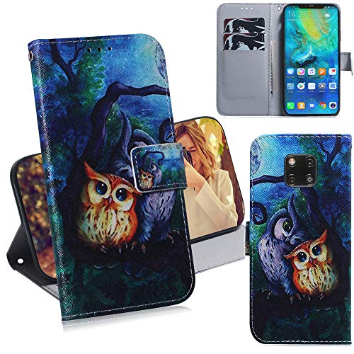 DodoBuy Huawei Mate 20 Pro Hülle Flip PU Leder Schutzhülle Handy Tasche Case Cover Wallet Standfunktion mit Kartenfächer Magnetverschluss für Huawei Mate 20 Pro - Eule DodoBuy Huawei Mate 20 Pro Hülle Flip PU Leder Schutzhülle Handy Tasche Case Cover Wallet Standfunktion mit Kartenfächer Magnetverschluss für Huawei Mate 20 Pro - Eule von DodoBuy
