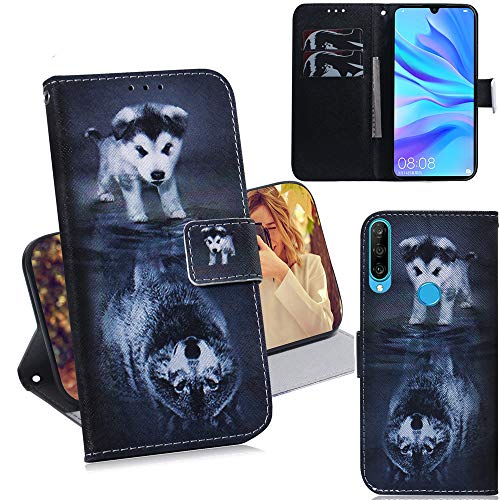 DodoBuy Huawei P30 Lite Hülle Flip PU Leder Schutzhülle Handy Tasche Case Cover Wallet Standfunktion mit Kartenfächer Magnetverschluss für Huawei P30 Lite - Hund Wolf DodoBuy Huawei P30 Lite Hülle Flip PU Leder Schutzhülle Handy Tasche Case Cover Wallet Standfunktion mit Kartenfächer Magnetverschluss für Huawei P30 Lite - Hund Wolf von DodoBuy