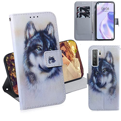 DodoBuy Huawei P40 Lite 5G Hülle Flip PU Leder Schutzhülle Handy Tasche Case Cover Wallet Standfunktion mit Kartenfächer Magnetverschluss für Huawei P40 Lite 5G - Wolf DodoBuy Huawei P40 Lite 5G Hülle Flip PU Leder Schutzhülle Handy Tasche Case Cover Wallet Standfunktion mit Kartenfächer Magnetverschluss für Huawei P40 Lite 5G - Wolf von DodoBuy