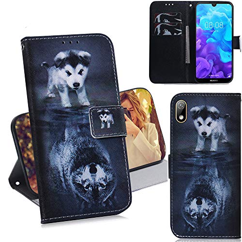 DodoBuy Huawei Y5 2019 Hülle Flip PU Leder Schutzhülle Handy Tasche Case Cover Wallet Standfunktion mit Kartenfächer Magnetverschluss für Huawei Y5 2019 - Hund Wolf DodoBuy Huawei Y5 2019 Hülle Flip PU Leder Schutzhülle Handy Tasche Case Cover Wallet Standfunktion mit Kartenfächer Magnetverschluss für Huawei Y5 2019 - Hund Wolf von DodoBuy