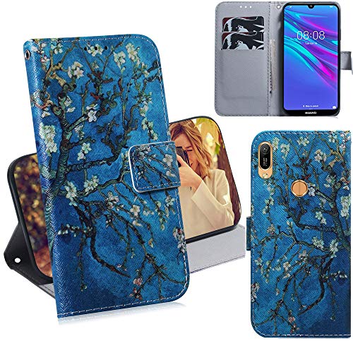 DodoBuy Huawei Y6 2019/Honor 8A/Y6s Hülle Flip PU Leder Schutzhülle Handy Tasche Case Cover Wallet Standfunktion mit Kartenfächer Magnetverschluss für Huawei Y6 2019/Honor 8A/Y6s - Blau Blume DodoBuy Huawei Y6 2019/Honor 8A/Y6s Hülle Flip PU Leder Schutzhülle Handy Tasche Case Cover Wallet Standfunktion mit Kartenfächer Magnetverschluss für Huawei Y6 2019/Honor 8A/Y6s - Blau Blume von DodoBuy