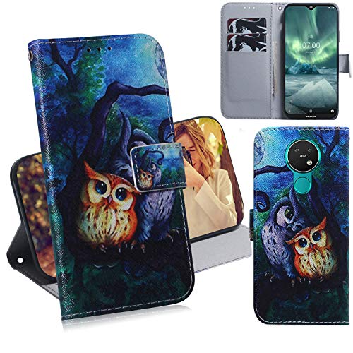DodoBuy Nokia 7.2/Nokia 6.2 Hülle Flip PU Leder Schutzhülle Handy Tasche Case Cover Wallet Standfunktion mit Kartenfächer Magnetverschluss für Nokia 7.2/Nokia 6.2 - Eule DodoBuy Nokia 7.2/Nokia 6.2 Hülle Flip PU Leder Schutzhülle Handy Tasche Case Cover Wallet Standfunktion mit Kartenfächer Magnetverschluss für Nokia 7.2/Nokia 6.2 - Eule von DodoBuy