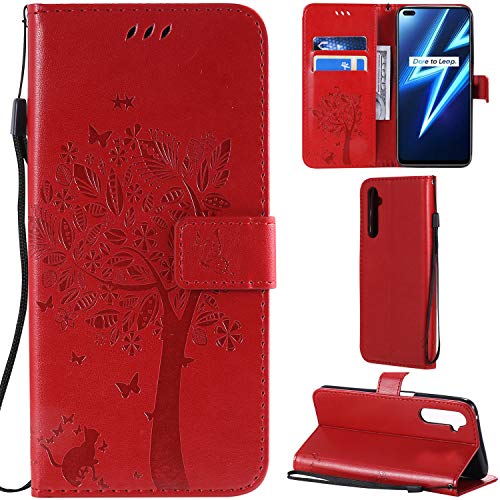 DodoBuy Realme 6 Pro Hülle Katze Baum Muster Flip PU Leder Schutzhülle Handy Tasche Case Cover Standfunktion mit Kartenfächer für Realme 6 Pro - Rot DodoBuy Realme 6 Pro Hülle Katze Baum Muster Flip PU Leder Schutzhülle Handy Tasche Case Cover Standfunktion mit Kartenfächer für Realme 6 Pro - Rot von DodoBuy