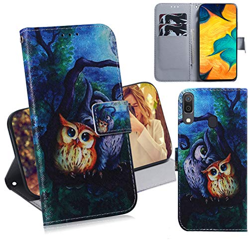 DodoBuy Samsung Galaxy A20/A30 Hülle Flip PU Leder Schutzhülle Handy Tasche Case Cover Wallet Standfunktion mit Kartenfächer Magnetverschluss für Samsung Galaxy A20/A30 - Eule DodoBuy Samsung Galaxy A20/A30 Hülle Flip PU Leder Schutzhülle Handy Tasche Case Cover Wallet Standfunktion mit Kartenfächer Magnetverschluss für Samsung Galaxy A20/A30 - Eule von DodoBuy