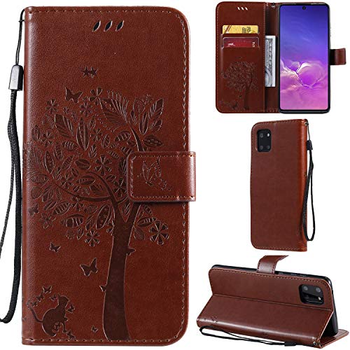DodoBuy Samsung Galaxy A41 Hülle Katze Baum Muster Flip PU Leder Schutzhülle Handy Tasche Case Cover Standfunktion mit Kartenfächer für Samsung Galaxy A41 - Braun DodoBuy Samsung Galaxy A41 Hülle Katze Baum Muster Flip PU Leder Schutzhülle Handy Tasche Case Cover Standfunktion mit Kartenfächer für Samsung Galaxy A41 - Braun von DodoBuy