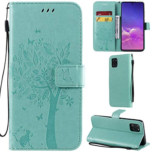 DodoBuy Samsung Galaxy A41 Hülle Katze Baum Muster Flip PU Leder Schutzhülle Handy Tasche Case Cover Standfunktion mit Kartenfächer für Samsung Galaxy A41 - Grün DodoBuy Samsung Galaxy A41 Hülle Katze Baum Muster Flip PU Leder Schutzhülle Handy Tasche Case Cover Standfunktion mit Kartenfächer für Samsung Galaxy A41 - Grün von DodoBuy