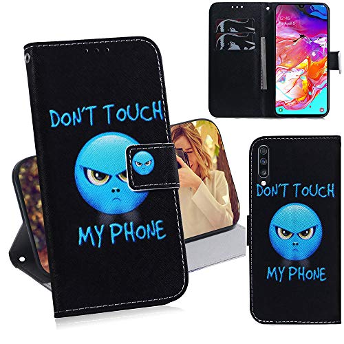 DodoBuy Samsung Galaxy A70 Hülle Flip PU Leder Schutzhülle Handy Tasche Case Cover Wallet Standfunktion mit Kartenfächer Magnetverschluss für Samsung Galaxy A70 - Don't Touch DodoBuy Samsung Galaxy A70 Hülle Flip PU Leder Schutzhülle Handy Tasche Case Cover Wallet Standfunktion mit Kartenfächer Magnetverschluss für Samsung Galaxy A70 - Don't Touch von DodoBuy