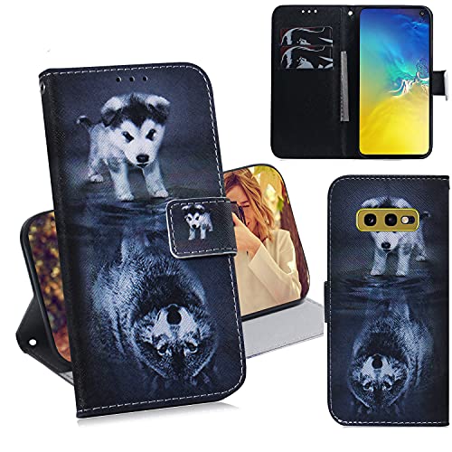 DodoBuy Samsung Galaxy S10e Hülle Flip PU Leder Schutzhülle Handy Tasche Case Cover Wallet Standfunktion mit Kartenfächer Magnetverschluss für Samsung Galaxy S10e - Hund Wolf DodoBuy Samsung Galaxy S10e Hülle Flip PU Leder Schutzhülle Handy Tasche Case Cover Wallet Standfunktion mit Kartenfächer Magnetverschluss für Samsung Galaxy S10e - Hund Wolf von DodoBuy
