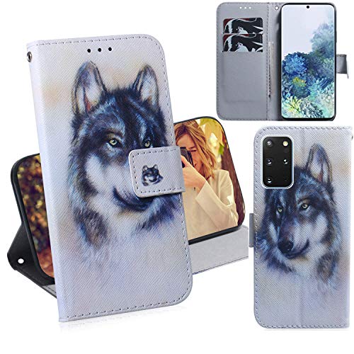 DodoBuy Samsung Galaxy S20+ Plus Hülle Flip PU Leder Schutzhülle Handy Tasche Case Cover Wallet Standfunktion mit Kartenfächer Magnetverschluss für Samsung Galaxy S20+ Plus - Wolf DodoBuy Samsung Galaxy S20+ Plus Hülle Flip PU Leder Schutzhülle Handy Tasche Case Cover Wallet Standfunktion mit Kartenfächer Magnetverschluss für Samsung Galaxy S20+ Plus - Wolf von DodoBuy
