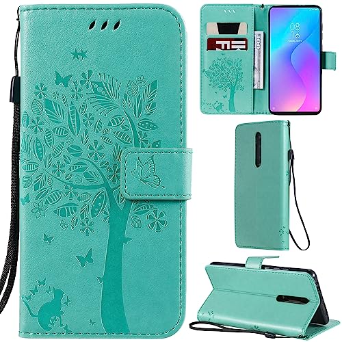 DodoBuy Xiaomi Mi 9T/9T Pro Hülle Katze Baum Muster Flip PU Leder Schutzhülle Handy Tasche Case Cover Standfunktion mit Kartenfächer für Xiaomi Mi 9T/9T Pro - Grün DodoBuy Xiaomi Mi 9T/9T Pro Hülle Katze Baum Muster Flip PU Leder Schutzhülle Handy Tasche Case Cover Standfunktion mit Kartenfächer für Xiaomi Mi 9T/9T Pro - Grün von DodoBuy