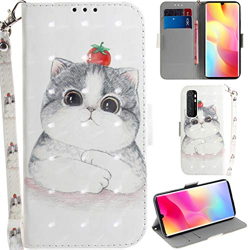 DodoBuy Xiaomi Mi Note 10 Lite Hülle 3D Magnetische Flip PU Leder Schutzhülle Handy Tasche Case Cover Ständer mit Kartenfächer Trageschlaufe für Xiaomi Mi Note 10 Lite - Katze Tomate DodoBuy Xiaomi Mi Note 10 Lite Hülle 3D Magnetische Flip PU Leder Schutzhülle Handy Tasche Case Cover Ständer mit Kartenfächer Trageschlaufe für Xiaomi Mi Note 10 Lite - Katze Tomate von DodoBuy
