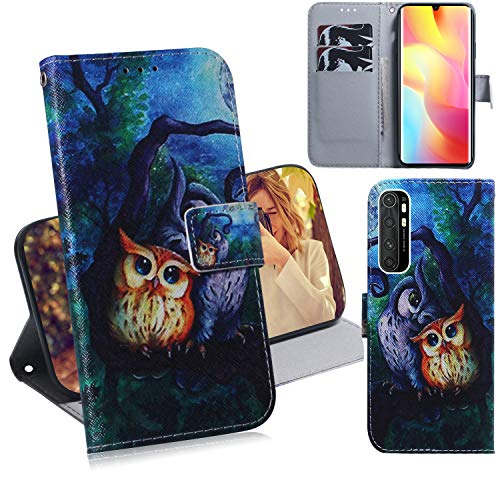 DodoBuy Xiaomi Mi Note 10 Lite Hülle Flip PU Leder Schutzhülle Handy Tasche Case Cover Wallet Standfunktion mit Kartenfächer Magnetverschluss für Xiaomi Mi Note 10 Lite - Eule DodoBuy Xiaomi Mi Note 10 Lite Hülle Flip PU Leder Schutzhülle Handy Tasche Case Cover Wallet Standfunktion mit Kartenfächer Magnetverschluss für Xiaomi Mi Note 10 Lite - Eule von DodoBuy