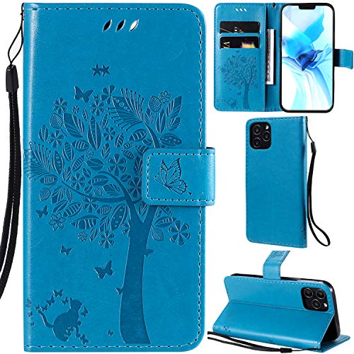 DodoBuy iPhone 12 Mini Hülle Katze Baum Muster Flip PU Leder Schutzhülle Handy Tasche Case Cover Standfunktion mit Kartenfächer für iPhone 12 Mini - Blau DodoBuy iPhone 12 Mini Hülle Katze Baum Muster Flip PU Leder Schutzhülle Handy Tasche Case Cover Standfunktion mit Kartenfächer für iPhone 12 Mini - Blau von DodoBuy