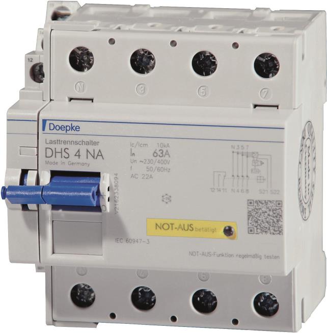 DOEPKE DHS4-063NA Lasttrennschalter mit Not-Aus (9900009) von Doepke