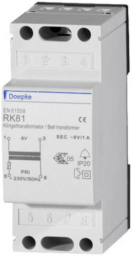 Doepke 09980029 Klingel-Transformator 8V 1A von Doepke