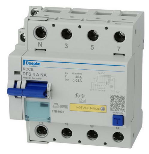 Doepke DFS4 040-4/0,03-A NA Fehlerstromschutzsc Doepke DFS4 040-4/0,03-A NA Fehlerstromschutzsc von Doepke