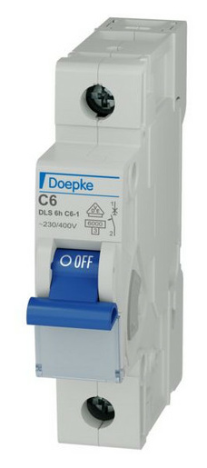 Doepke DLS 6H C6-1 LS-Schalter 6KA 1pol. C-6 A Doepke DLS 6H C6-1 LS-Schalter 6KA 1pol. C-6 A von Doepke
