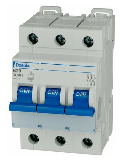 Doepke DLS 6i B20-3 LS-Schalter 10KA 3p. B-20A Doepke DLS 6i B20-3 LS-Schalter 10KA 3p. B-20A von Doepke