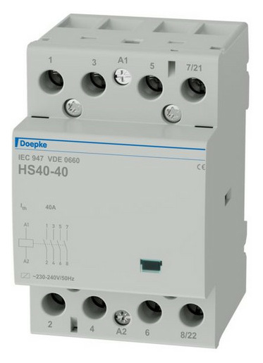 Doepke HS 3-230AC/40-40 Schütz 230VAC 40A 4S von Doepke