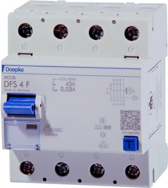 Doepke Schaltgeräte GmbH FI-Schalter DFS4 063-4/0,03-F (09144820) von Doepke