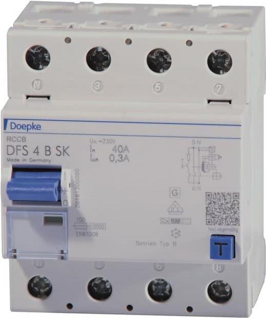 Doepke Schaltgeräte GmbH Fi-Schalter DFS4 040-4/0.30-B SK (09136998) von Doepke