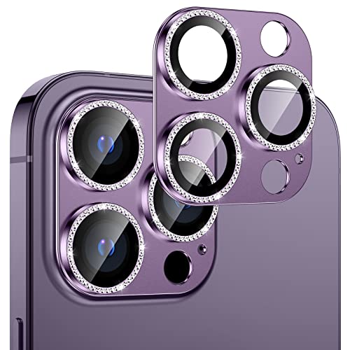 Doeshine Kamera Schutzfolie für iPhone 14 Pro Max & iPhone 14 Pro，Metall Kamera Panzerglasfolie, 9H Härte, HD，[Anti-Kratzen] [Fall-freundlich] für iPhone 14 Pro Max & Pro 2022 Kameraschutz（Farbe） von Doeshine