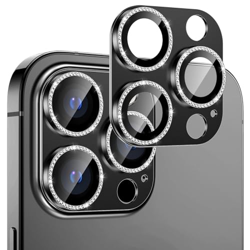 Doeshine Kameraschutz für iPhone 14 Pro Max & iPhone 14 Pro，Metall Kamera Panzerglasfolie, 9H Härte, HD, [Anti-Kratzen] [Militärstandard ] Linsenschutz für iPhone 14 Pro Max & 14 Pro（Grau） von Doeshine