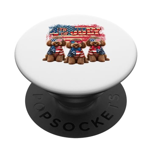 4. Juli US-Flagge Drei niedliche Sproodles Sonnenbrille Besitzer PopSockets Klebender PopGrip 4. Juli US-Flagge Drei niedliche Sproodles Sonnenbrille Besitzer PopSockets Klebender PopGrip von Dog 4th Of July Costume