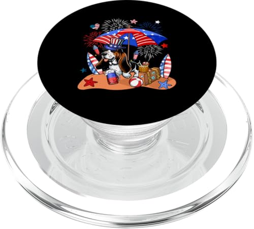 Basset Hound Sonnenbrille zum Entspannen am Strand 4. Juli PopSockets PopGrip für MagSafe Basset Hound Sonnenbrille zum Entspannen am Strand 4. Juli PopSockets PopGrip für MagSafe von Dog 4th Of July Costume