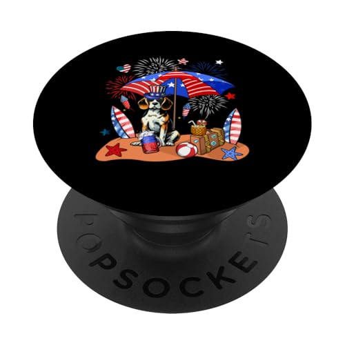 Beagle Sonnenbrille Relaxing On Beach 4. Juli US-Flagge PopSockets Klebender PopGrip Beagle Sonnenbrille Relaxing On Beach 4. Juli US-Flagge PopSockets Klebender PopGrip von Dog 4th Of July Costume
