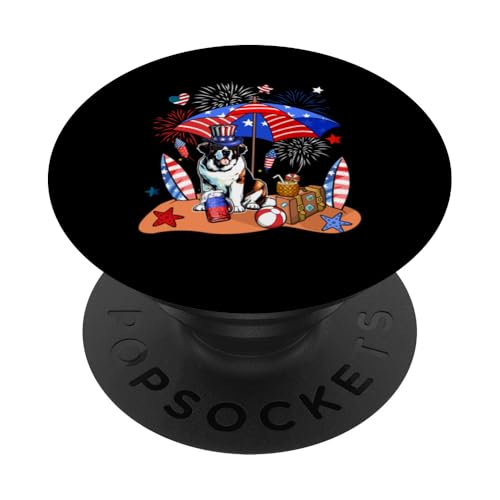 Bernhardiner Sonnenbrille Relaxing On Beach 4. Juli US-Flagge PopSockets Klebender PopGrip Bernhardiner Sonnenbrille Relaxing On Beach 4. Juli US-Flagge PopSockets Klebender PopGrip von Dog 4th Of July Costume