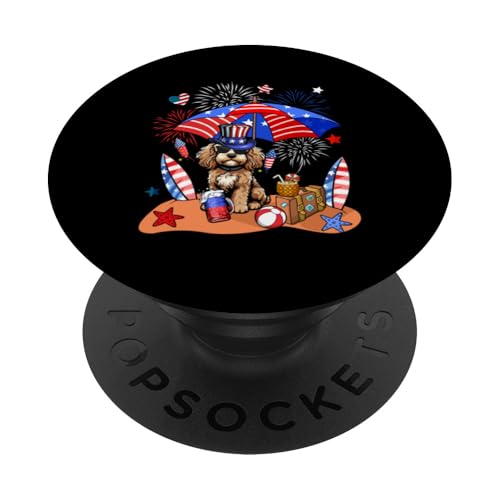 Cockapoo Sonnenbrille Relaxing On Beach 4. Juli US-Flagge PopSockets Klebender PopGrip Cockapoo Sonnenbrille Relaxing On Beach 4. Juli US-Flagge PopSockets Klebender PopGrip von Dog 4th Of July Costume