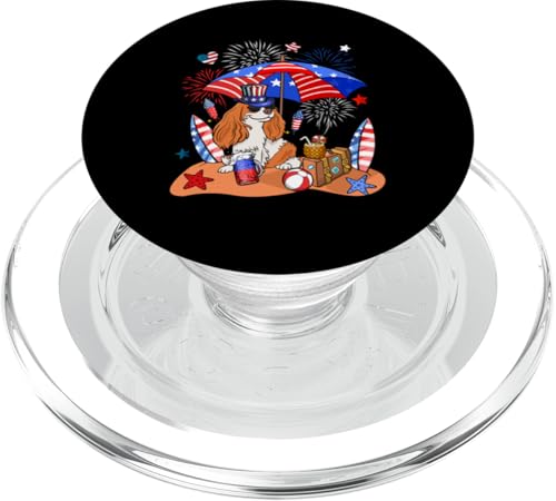 King Charles Spaniel Sonnenbrille Relaxing On Beach 4. Juli PopSockets PopGrip für MagSafe King Charles Spaniel Sonnenbrille Relaxing On Beach 4. Juli PopSockets PopGrip für MagSafe von Dog 4th Of July Costume