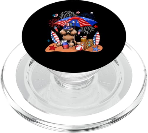 Pudel Sonnenbrille Relaxing On Beach 4. Juli US-Flagge PopSockets PopGrip für MagSafe Pudel Sonnenbrille Relaxing On Beach 4. Juli US-Flagge PopSockets PopGrip für MagSafe von Dog 4th Of July Costume