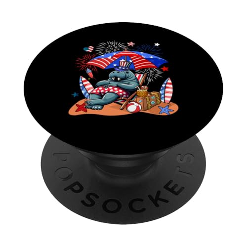 Seekuh Sonnenbrille Relaxing On Beach 4. Juli US-Flagge PopSockets Klebender PopGrip Seekuh Sonnenbrille Relaxing On Beach 4. Juli US-Flagge PopSockets Klebender PopGrip von Dog 4th Of July Costume