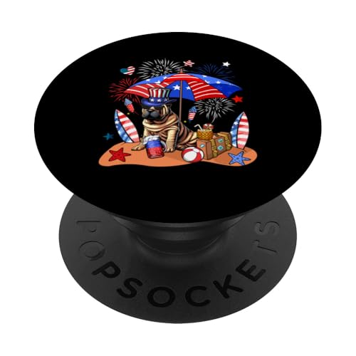 Shar Pei Sonnenbrille Relaxing On Beach 4. Juli US-Flagge PopSockets Klebender PopGrip Shar Pei Sonnenbrille Relaxing On Beach 4. Juli US-Flagge PopSockets Klebender PopGrip von Dog 4th Of July Costume