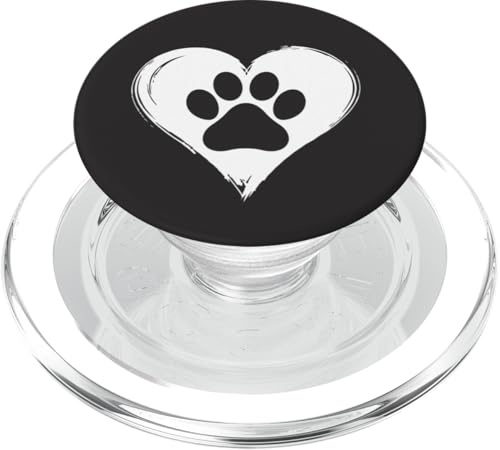 Herz Hund Pfote Hundeliebhaber PopSockets PopGrip für MagSafe Herz Hund Pfote Hundeliebhaber PopSockets PopGrip für MagSafe von Dog Love Merch