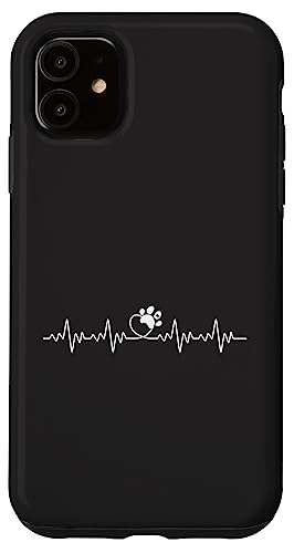 Hülle für iPhone 11 Herzschlag Herz Hund Pfote Hundeliebhaber Hülle für iPhone 11 Herzschlag Herz Hund Pfote Hundeliebhaber von Dog Love Merch