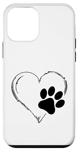 Hülle für iPhone 12 mini Herz Hund Pfote Hundeliebhaber Hülle für iPhone 12 mini Herz Hund Pfote Hundeliebhaber von Dog Love Merch
