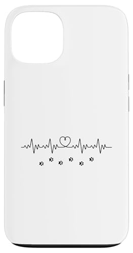 Dog Love Merch iPhone 13 Schutzhülle mit Herzschlag, Herz und Hundepfote Design, Robuster Schutz, Polycarbonat und TPU Material, Standard Case Dog Love Merch iPhone 13 Schutzhülle mit Herzschlag, Herz und Hundepfote Design, Robuster Schutz, Polycarbonat und TPU Material, Standard Case von Dog Love Merch