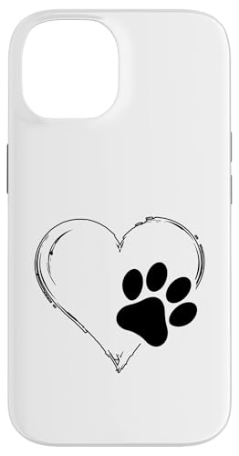 Hülle für iPhone 14 Herz Hund Pfote Hundeliebhaber Hülle für iPhone 14 Herz Hund Pfote Hundeliebhaber von Dog Love Merch