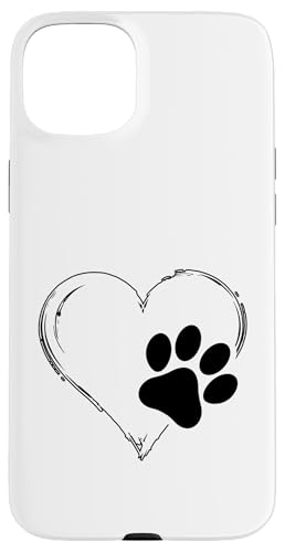 Hülle für iPhone 15 Plus Herz Hund Pfote Hundeliebhaber Hülle für iPhone 15 Plus Herz Hund Pfote Hundeliebhaber von Dog Love Merch